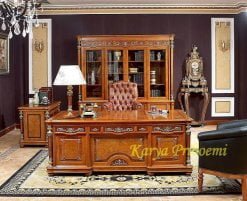 Set Meja Direktur Jati