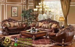 Kursi Tamu Mewah Waldorf Savana Model Klasik Eropa Ukiran Jati Jepara