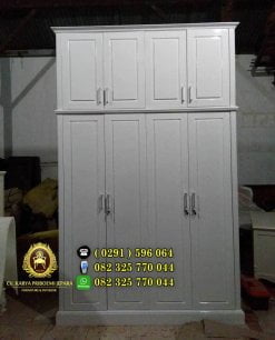 Lemari Pakaian Profil Minimalis Duco Putih