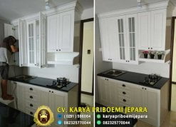 Pantry Dapur Apartemen Minimalis Putih