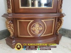 Lemari Jam Hias Mewah Ukir Jepara