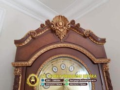 Lemari Jam Hias Mewah Ukiran Jepara