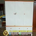 Lemari Pakaian Minimalis 3 Pintu Warna Putih