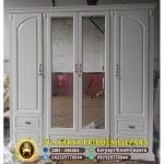Lemari Pakaian Minimalis 4 Pintu Duco Putih