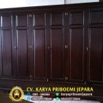 Lemari Pakaian Minimalis Jati 6 Pintu