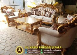 Kursi Tamu Gold Emas Patina