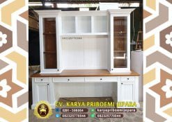 Meja Belajar Anak Minimalis Kayu Jati