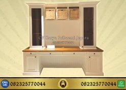 Meja Belajar Anak Minimalis Kayu Jati Model Terbaru
