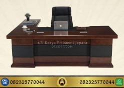 Meja Kantor Kayu Jati Minimalis