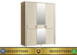 Lemari Pakaian 3 Pintu Putih Minimalis