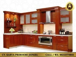 Kitchen Set Minimalis Modern Kayu Jati Jepara