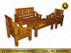 Kursi Tamu Flamboyan Jati Minimalis