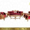 Kursi Tamu Klasik Eropa Carlos Mewah Ukiran Jepara