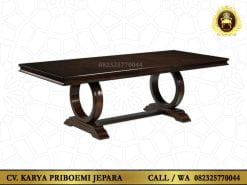 Meja Makan Minimalis Modern Kayu Jati Murah
