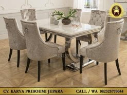 Jual Meja Makan Marmer Stainless Minimalis Murah