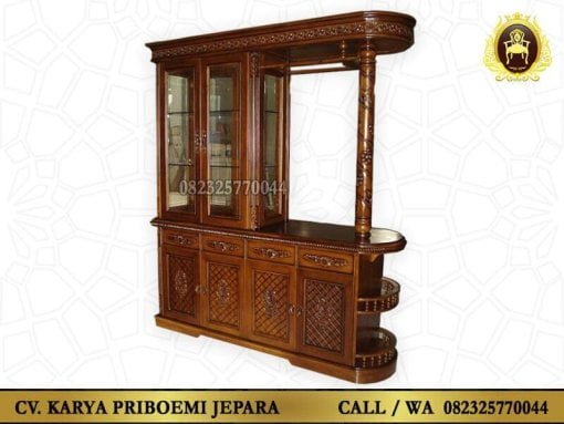 Meja Mini Bar Kayu Jati Jepara