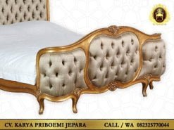 Tempat Tidur Emas Perancis Ukir Jepara Detail Ekornya