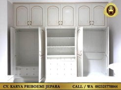 Lemari Pakaian Wardrobe Klasik Modern Terbaru