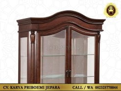 Lemari Pajangan Jati 2 Pintu Asli Jepara