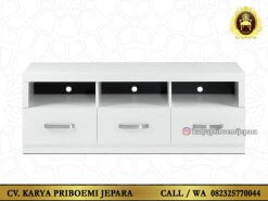 Bufet Tv Minimalis Duco Putih Murah Terbaru