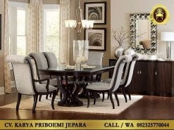 Meja Makan Minimalis Modern Sasha 6 Kursi
