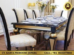 Meja Makan Klasik Modern Precio Jepara