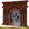 Gebyok Jati Ukir Kaligrafi Pintu Kaca