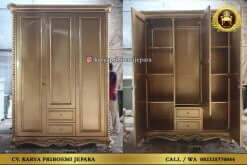 Lemari Pakaian Klasik Modern Model Terbaru Ukiran Jepara