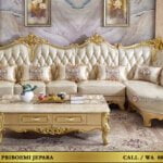 Sofa Klasik Mewah Marcello L Shape Ukiran