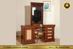 Kamar Set Jati Rotan Elegan Meja Rias