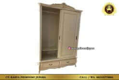 Lemari Pakaian Sliding 2 Pintu Jepara Murah