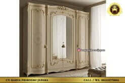 Lemari Pakaian Ukir Modern Mewah Jepara