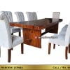 Meja Makan Solid Kayu Trembesi