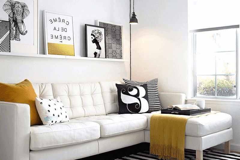 penataan yang baik dari ruang tamu